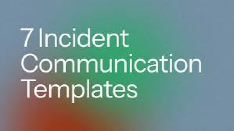 Incident Communication Templates and Timelines Training Course
